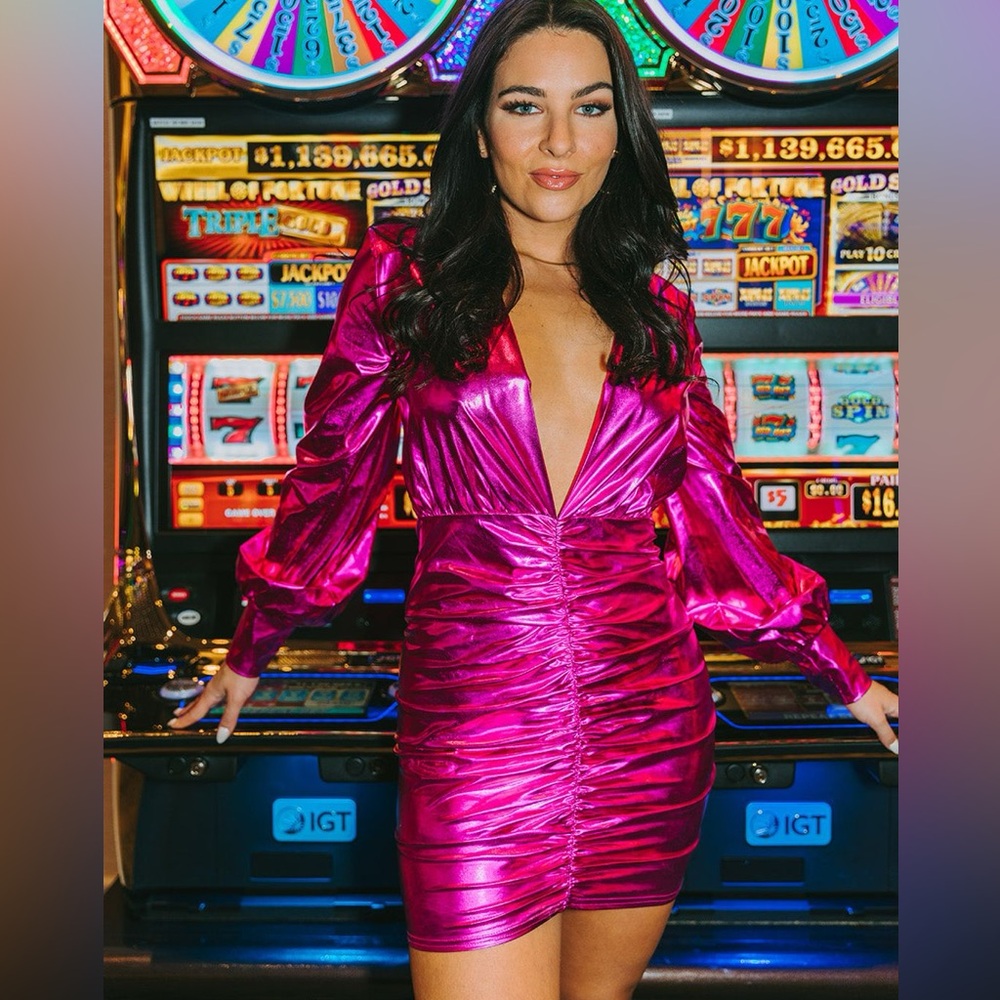Buddy Love Cyrus Fuchsia Mini Dress🩷 - Picture 1 of 3